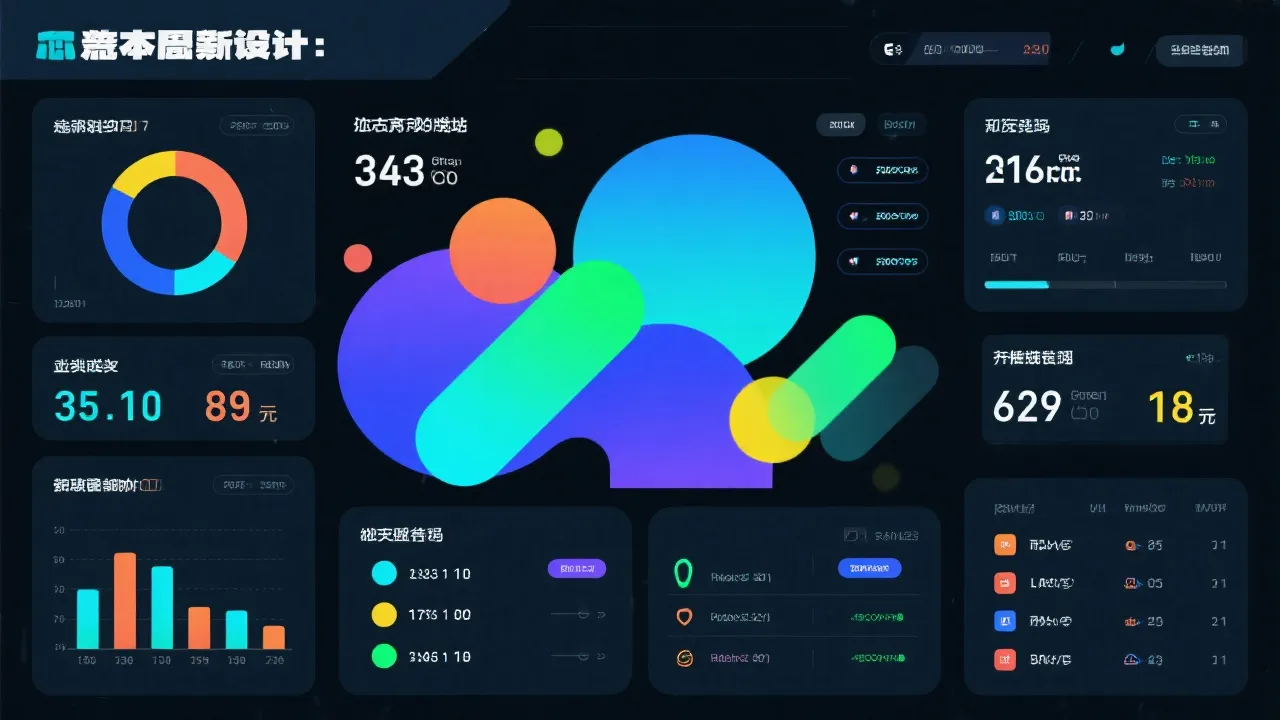 信息数据仪表盘示意图