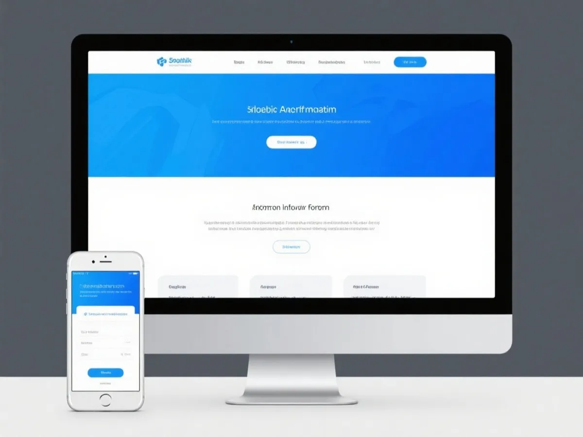 信息服务平台界面示意